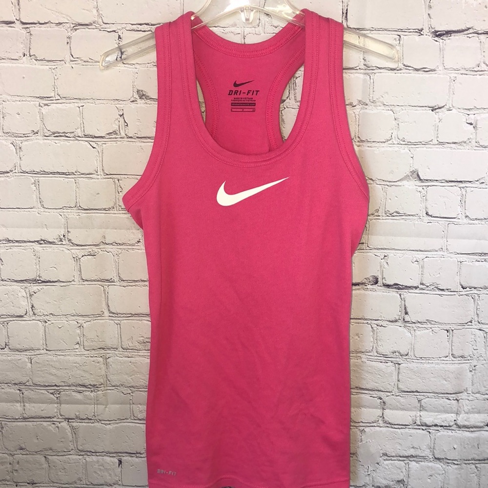 NIKE Pink Dri Fit Racerback Tank Top Size S
